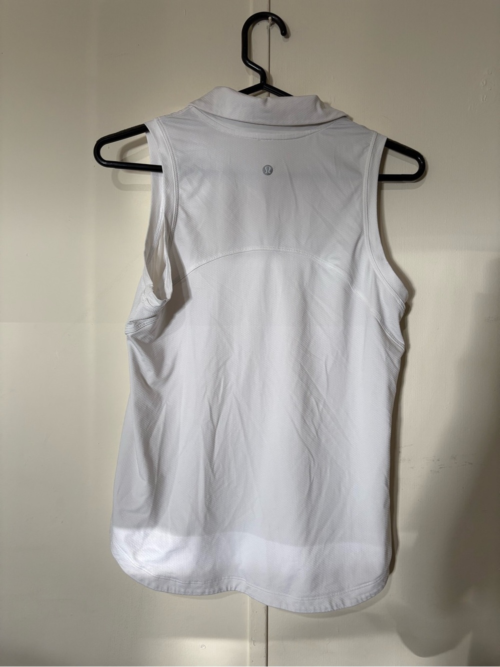 lululemon athletica White Sleeveless Polo Tank Top